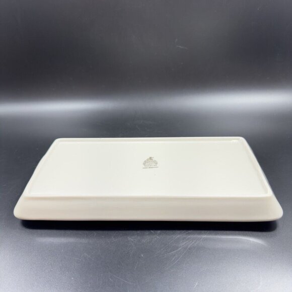 Pickard China Ivory Hand Decorated NOEL Tray USA Porcelain Ceramic Holiday VTG - Picture 9 of 14